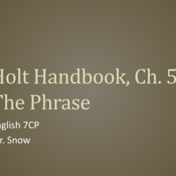 Holt sentence handbook winston rinehart traditions