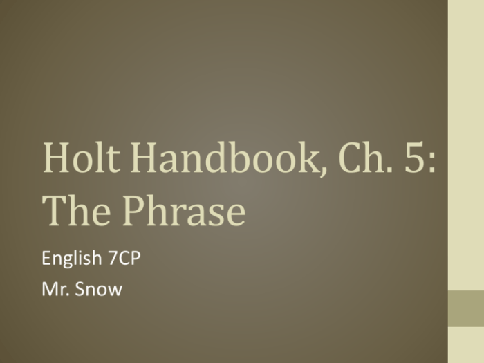 Holt sentence handbook winston rinehart traditions