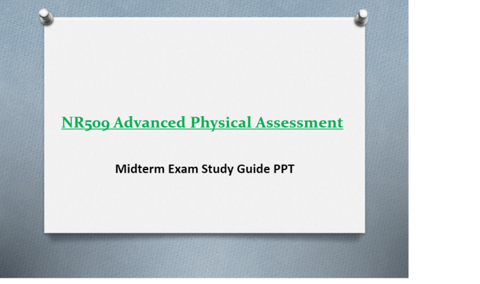 Nr 509 midterm study guide