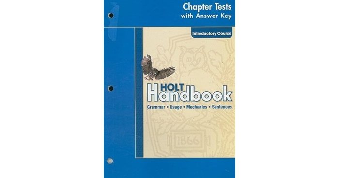 Holt handbook second course answer key pdf