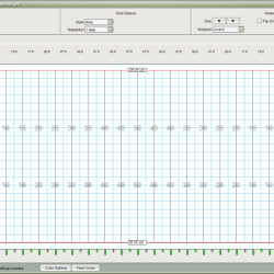 Football field marching band grid