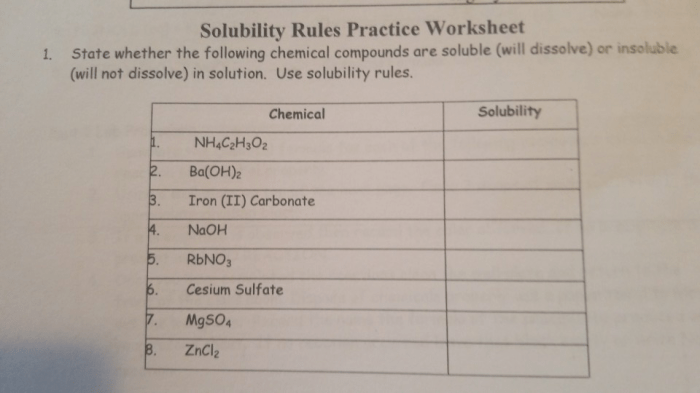 Solubility rules worksheet answer key