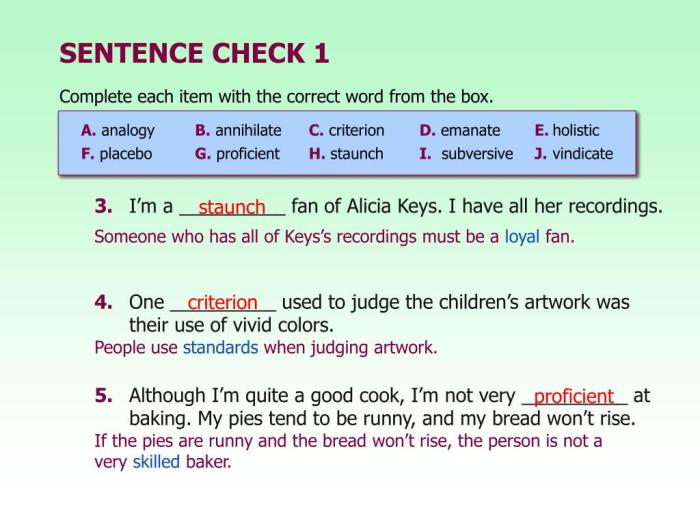 Chapter 9 sentence check 2 answer key