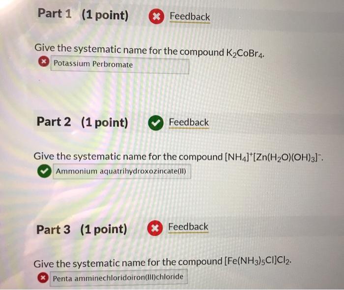 Give the systematic name for the compound k2cobr4.