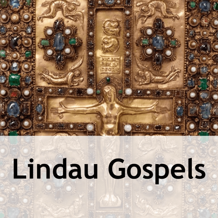 Crucifixion front cover of the lindau gospels